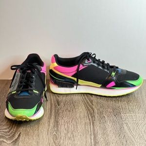 Puma Women's Mile Rider Sunny Gataway Black/Elektro Green Size 9